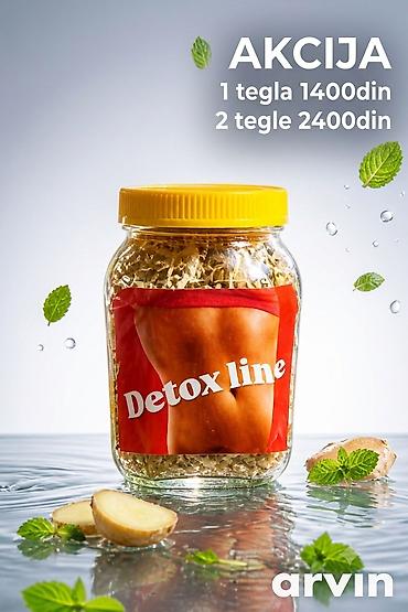 Suplementi: **Detox line čaj + A1 L-Carnitine kapsule** Prirodni biljni program — 21