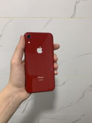 бюджетные ноутбуки: IPhone Xr, Колдонулган, 128 ГБ, Кызыл, Кулакчындар, Заряддоочу түзүлүш, Коргоочу айнек, 79 %