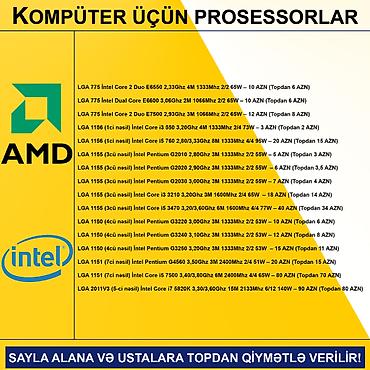 Prosessorlar: Kompüter üçün Prosessorlar SAYLA ALANA VƏ USTALARA TOPDAN QİYMƏTLƏ — 2