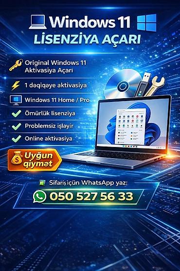 toshiba notebook: Windows 11 Lisenziya Açarı – orijinal aktivasiya xidməti - Original — 1