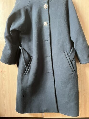 пальто женские 5254: Пальто, Осень-весна, Длинная модель, 4XL (EU 48)