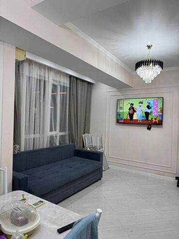 квартира в районе кызыл аскер: 2 комнаты, 48 м², Элитка, 9 этаж, Евроремонт