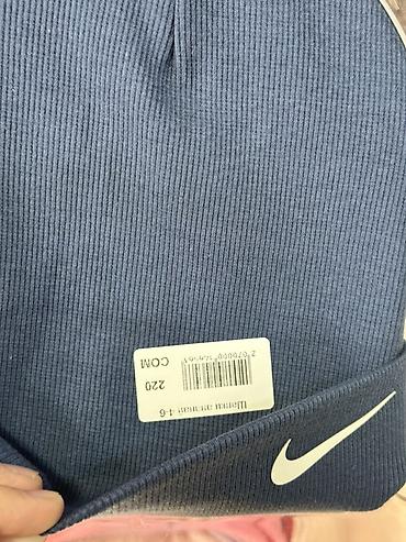 nike tech flece: Шапка, Бини, Трикотаж, Осень-весна, С отворотами — 2