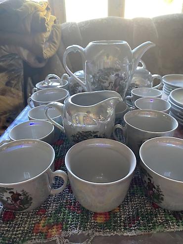 çay servis: Çay dəsti, rəng - Ağ, Farfor, 12 nəfərlik — 4