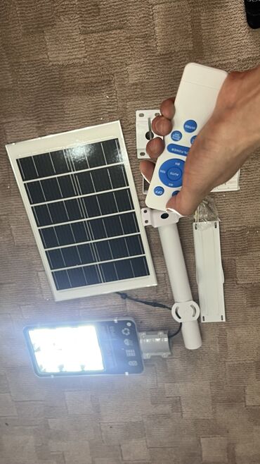 Прожекторы: Солнечный уличный прожектор с выносной панелью и пультом ДУ Комплект — 2