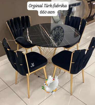 Uşaq dolabları: Mətbəx üçün, Yeni, Yumru masa, 4 stul