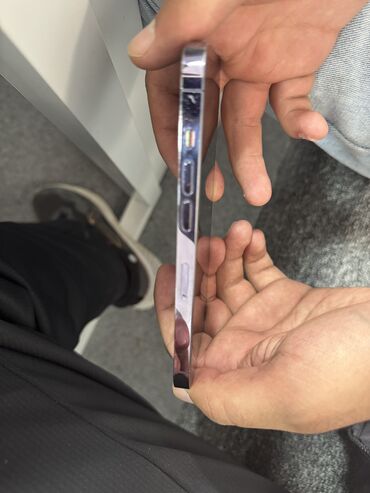 14 про бу цена: IPhone 14 Pro, Колдонулган, 256 ГБ, Deep Purple, Заряддоочу түзүлүш, 80 %