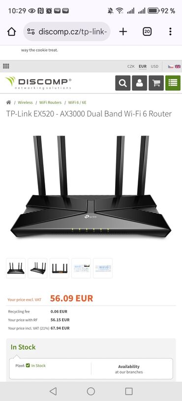 d link: TP-Link Archer AX53 / EX520 – AX3000 Dual Band Wi‑Fi 6 router