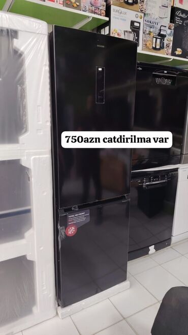 Plitələr və bişirmə panelləri: 2 qapılı Yoshiro Soyuducu Satılır, rəng - Qara
