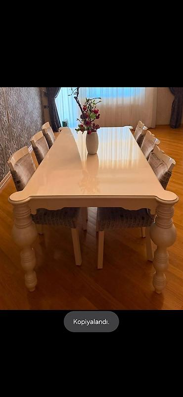 güzgülü mebel dəsti: *330₼ son endirim yoxdu vogue MASA desti :-TƏCİLİ SATILIR*‼️ — 1