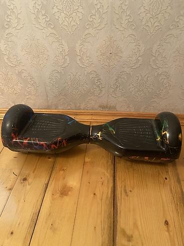 Giroskuterlər: Elektrikli hoverboard (self-balans skuter) - Korpus: Qara fon — 1