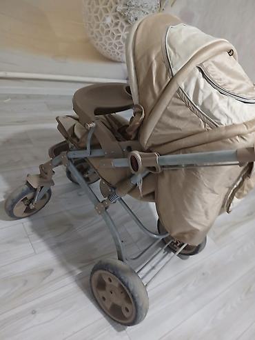 мир колясок: Прогулочная коляска World Baby, цвет бежевый - Мягкое глубокое — 3