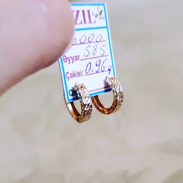 Sırğalar: Sırğa, Sarı qızıl, 585 Əyar, 1 g -da lalafo.az — 5 Sırğalar: Sırğa, Sarı qızıl, 585 Əyar, 1 g — 5