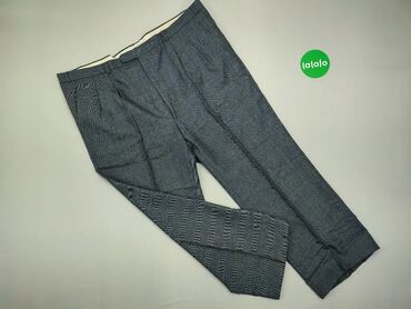Spodnie: Spodnie, 3XL (EU 46), stan - Zadowalający, wzór - Jednolity kolor, kolor - Szary