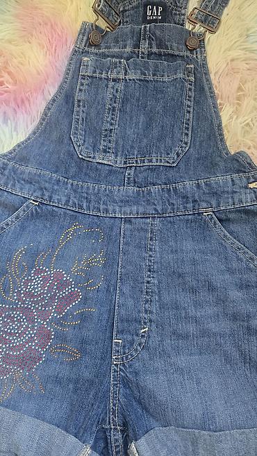 Айымдардын кийими: Джинсовый комбинезон-шорты GAP Denim 44-46 размера — 2