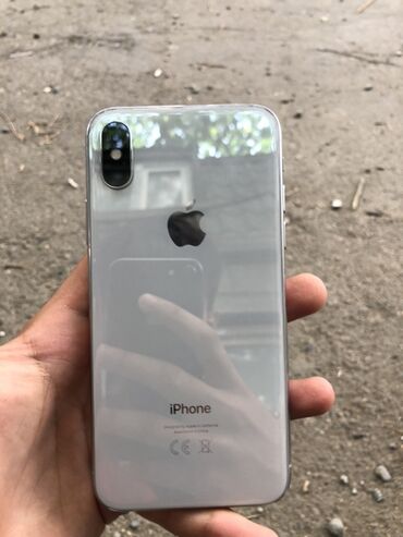Apple iPhone: IPhone X, 64 GB, Gümüşü, Face ID