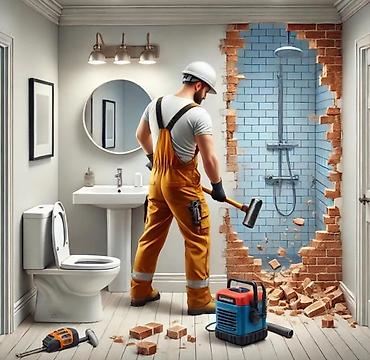Профессиональный демонтаж и ремонт ванных комнат и санузлов -