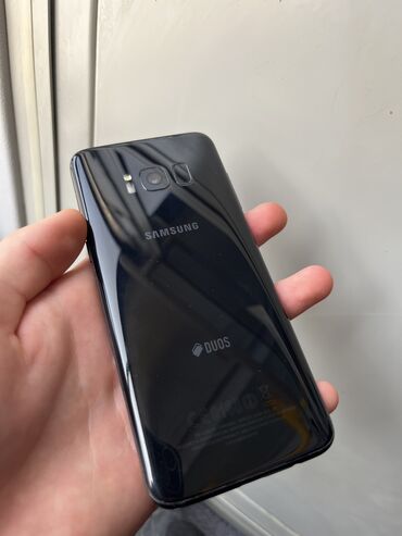 самсунг 33: Samsung Galaxy S8, Колдонулган, 64 ГБ, түсү - Кара, 1 SIM