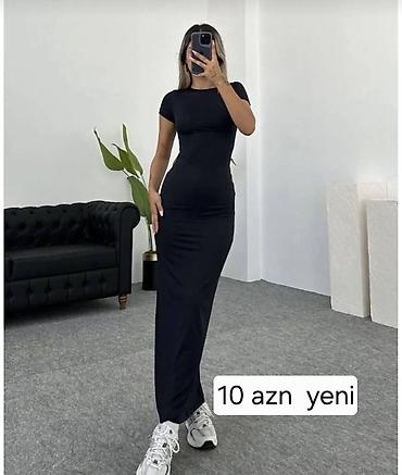 cins: Qadın geyimləri – ölçülər S/M - Uzun xarlı don, xardal rəngi, ön — 9