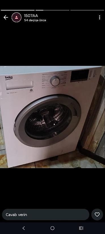 hisense paltaryuyan: Paltaryuyan maşın Beko, 7 kq, İşlənmiş, Avtomat, Qurutma var, Kredit yoxdur, Pulsuz çatdırılma — 1