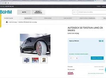 Auto oprema: AutoSock tekstilne navlake za gume – sneg i led - Set od 2 navlake za — 17