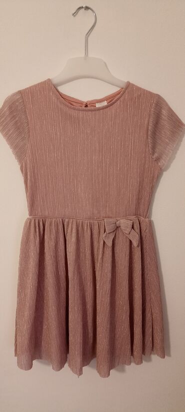 baby roza haljina: Palomino, Midi, Kratak rukav, 128-134