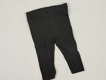 czarne błyszczące legginsy: Legginsy, Reserved, 6-9 m, stan - Bardzo dobry