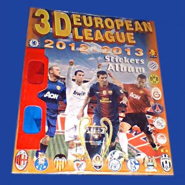 Αλμπουμ για αυτοκολλητα 3D European League 2012 +γυαλια 3D European