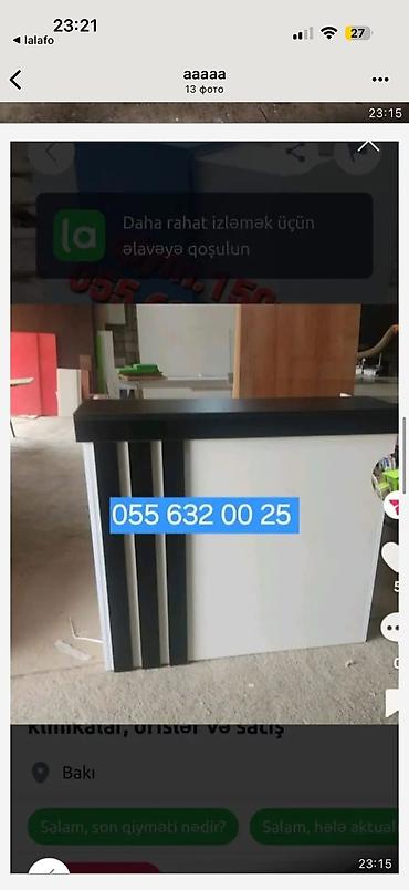 Ofis mebeli: Mebel və avadanlıq — tədris və ofis üçün - Dərs otaqları üçün — 5
