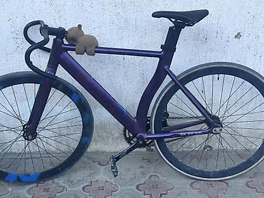 трекси: Фикс-байк (single speed/фиксед) в фиолетовой расцветке — 1