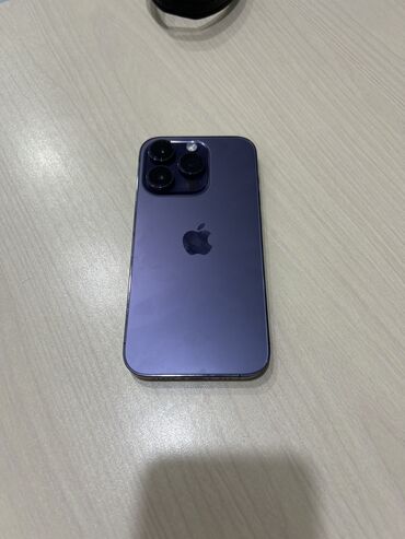 Apple iPhone: IPhone 14 Pro, 256 GB, Deep Purple, Zəmanət, Kredit, Barmaq izi