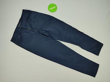 granatowa: Spodnie materiałowe damskie, rozmiar XL — 2