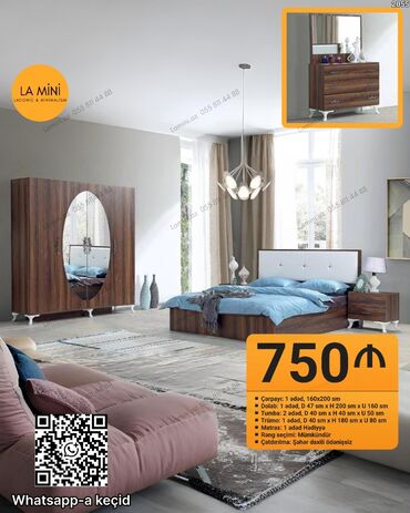 tek dolablar: İkinəfərlik çarpayı, Dolab