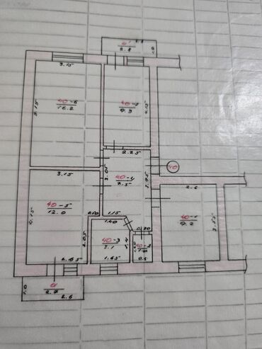 раззаков квартира: 3 комнаты, 59 м², 5 этаж, Евроремонт