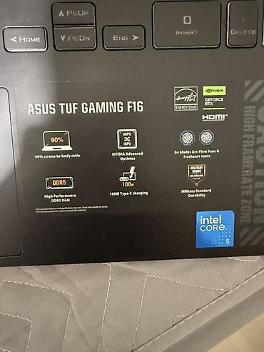 Ноутбуки ASUS: Игровой ноутбук ASUS TUF Gaming F16 - Экран с узкими рамками — 2