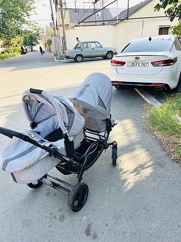 rezin çəkmə: İkiz/iki uşaqlı körpə arabası – modul tipli - Ön-arka düzülüşlü iki — 3