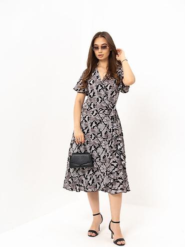 Повседневные платья: Повседневное платье, Made in KG, Лето, Длинная модель, Вискоза, На запах, Все размеры — 5