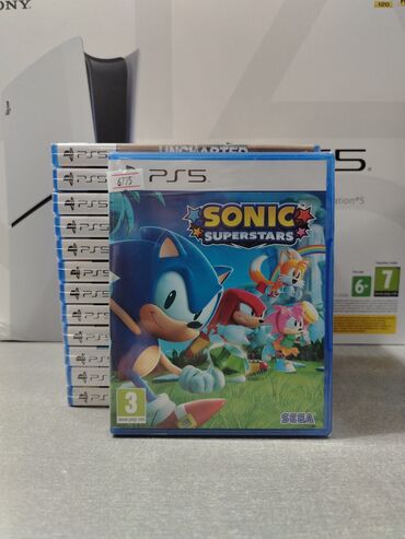 пс 4: Playstation 5 üçün sonic superstars oyun diski. Tam yeni, original