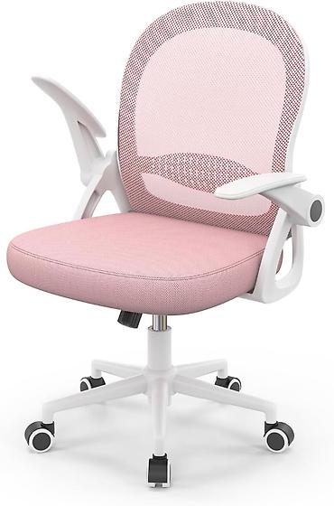 beli fiokar: Ergonomska radna stolica – roze, mrežasta - Dimenzije: ukupna visina — 7