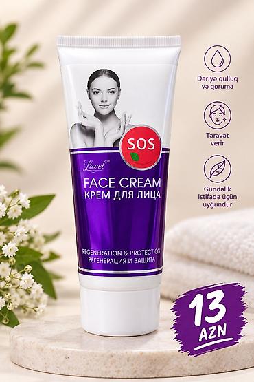 Gözəllik və qulluq üçün seçilmiş məhsullar: 1) Lavel SOS Face Cream –