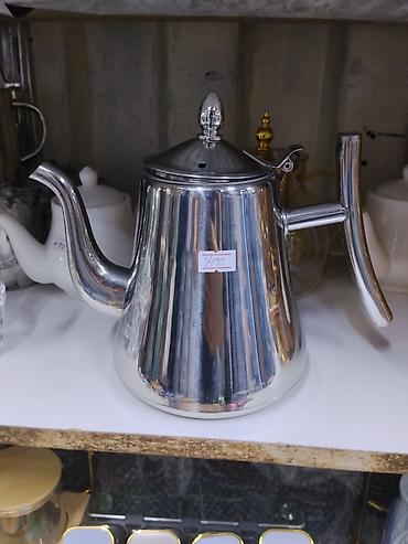 Чайник/кофейник из нержавеющей стали с длинным изогнутым носиком