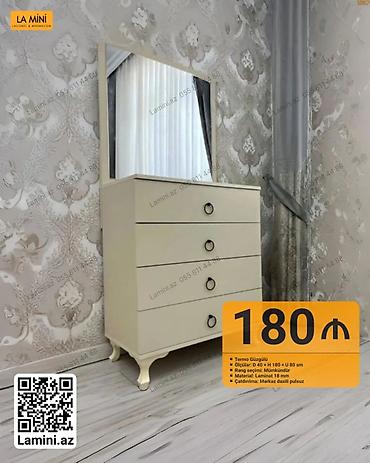 Komodlar: Klassik dizaynlı komod güzgü ilə - Termo güzgülü - Ölçülər: D 40 × H — 1