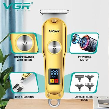 sac ucun moyka: Trimmer VGR 290 600mAh / Cord/Cordles Led Displey Gold 🆕Bütün — 3