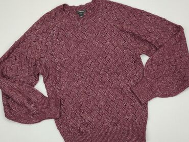 bordowa bluzki koronkowe: Sweter, S, stan - Dobry