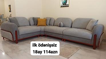 kunc divanlar kreditle: Künc divan modelləri – müasir dizayn və rahatlıq - Forması: L-şəkilli — 2