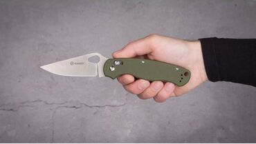 накитка для рыбалки: Складной нож Ganzo G729 сталь 440С, рукоять G10 зеленый(хаки). Охота