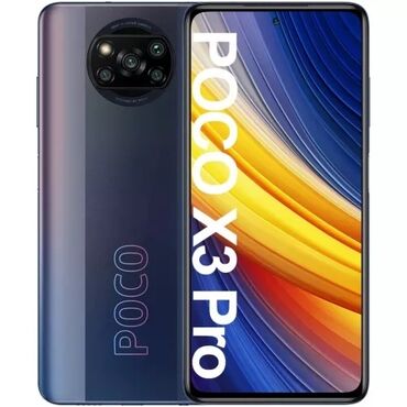 дополнительный экран для ноутбука: Poco X3 Pro, Колдонулган, 256 ГБ, түсү - Кара, 2 SIM