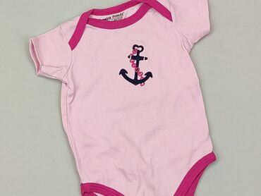 różowe body niemowlęce: Body, 0-3 m, 
stan - Idealny
