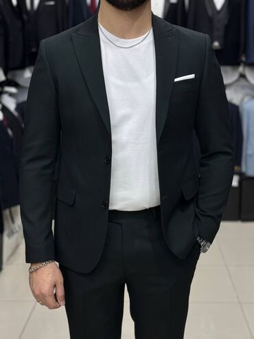 Kostyumlar: Kişi kostyum dəsti - Stil: Klassik, dar kəsim (slim fit) iki düyməli — 13