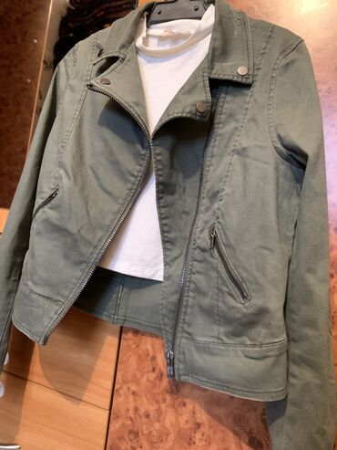 утеплённая джинсовая куртка: Джинсовая куртка, Осень-весна, XS (EU 34)